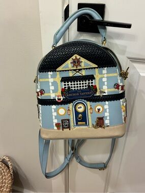 Limited Edition Vendula London Tavern Light Blue Women's Backpack